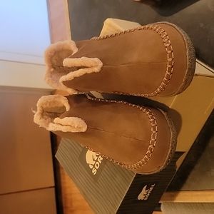 Men's Sorel suede leather slippers